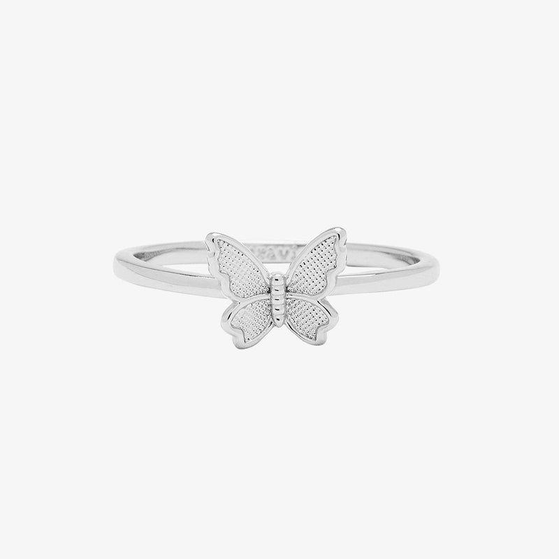 Pura Vida | Butterfly in Flight Ring, Rose Gold or Silver