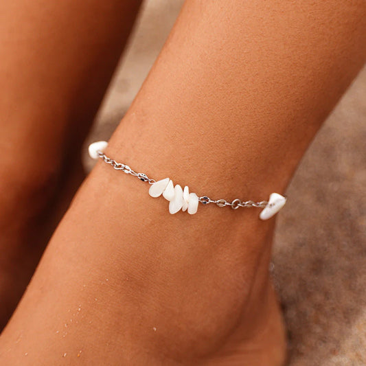 Pura Vida Silver Anklet | Sea Treasures, Handmade