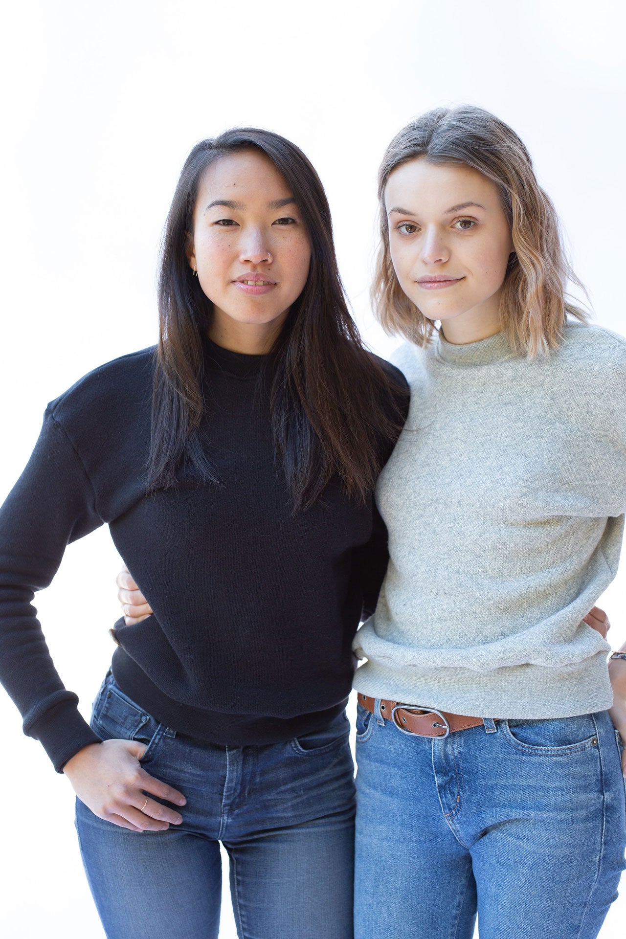 Crop Crew Neck Sweatshirt Made on Salt Spring Island | Black