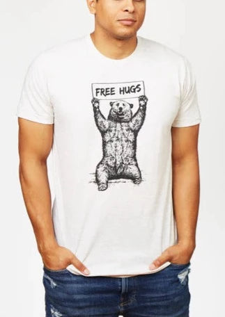 RV Screenprinting Men's T Shirt Hand Screen Printed | Bear Hug