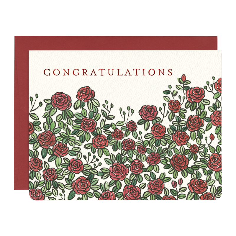 Gotamago Congratulations Card Roses