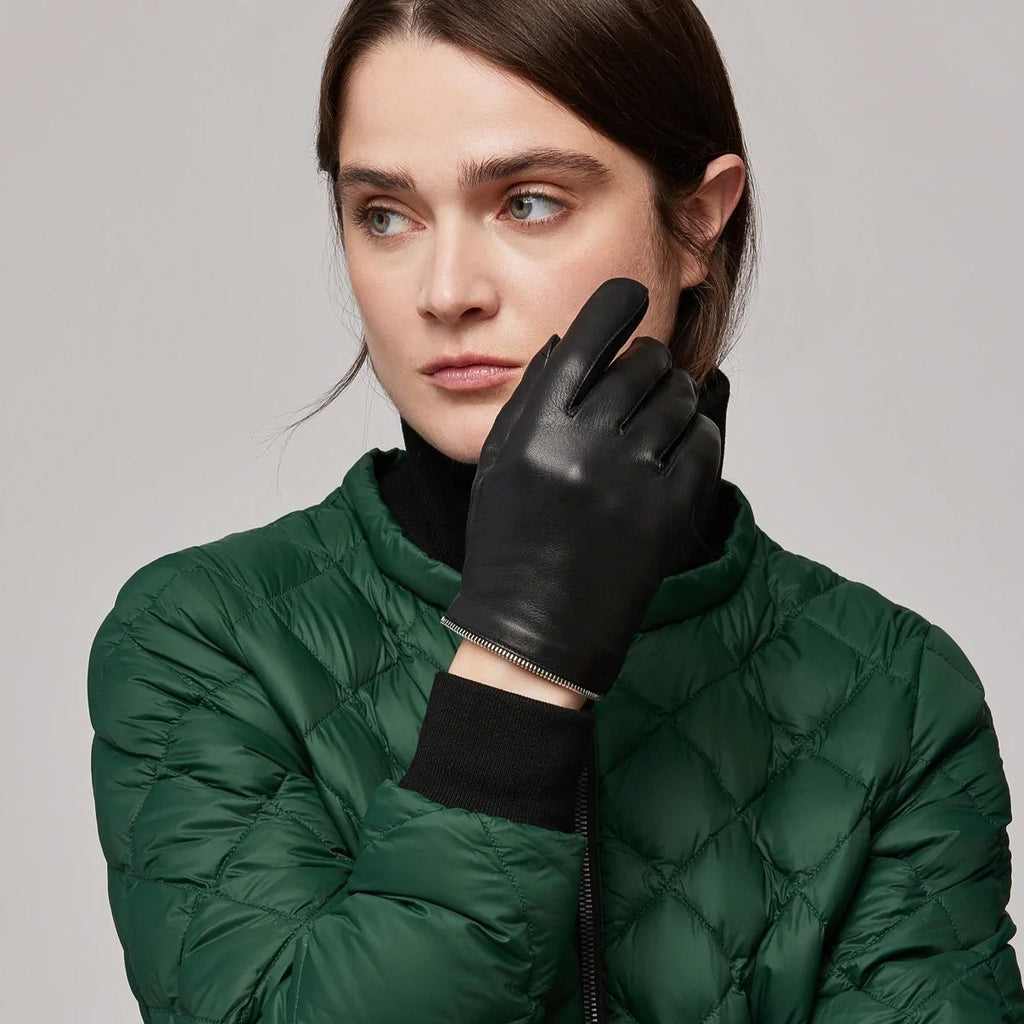 Soia & Kyo Demy Leather Gloves - Black, Designed in Canada