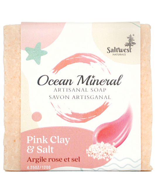Saltwest Naturals Ocean Mineral Infused Soap Pink Clay & Salt