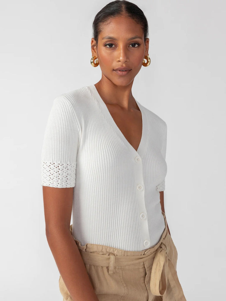 Sanctuary Walk in the Park Cardigan | White, Designed in the USA