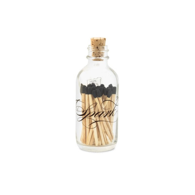 Skeem Design Match Bottle Calligraphy Mini | Made by Hand, 40 Matches