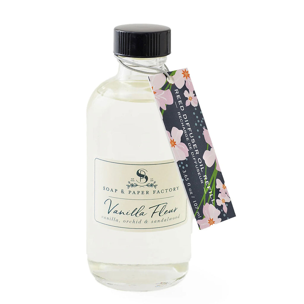 Soap & Paper Factory Reed Diffuser Refill | Vanilla Fleur