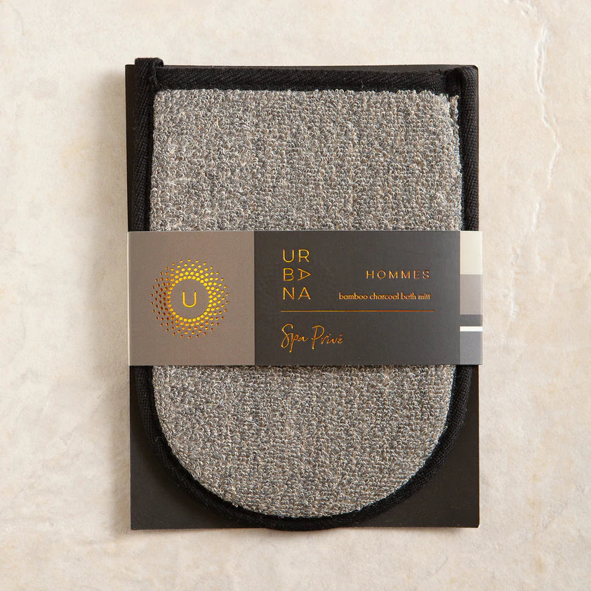 Spa Prive Bamboo Charcoal Bath Mitt | Made in France