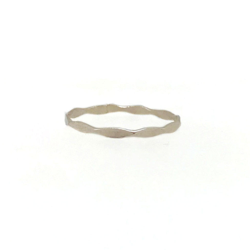 Twang and Pearl Sterling Stacking Rings | Harlequin, Made in India