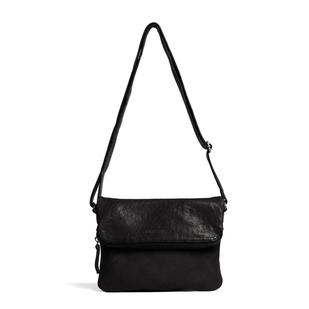 Sticks and Stones Bondi Bag | Black, Genuine Leather