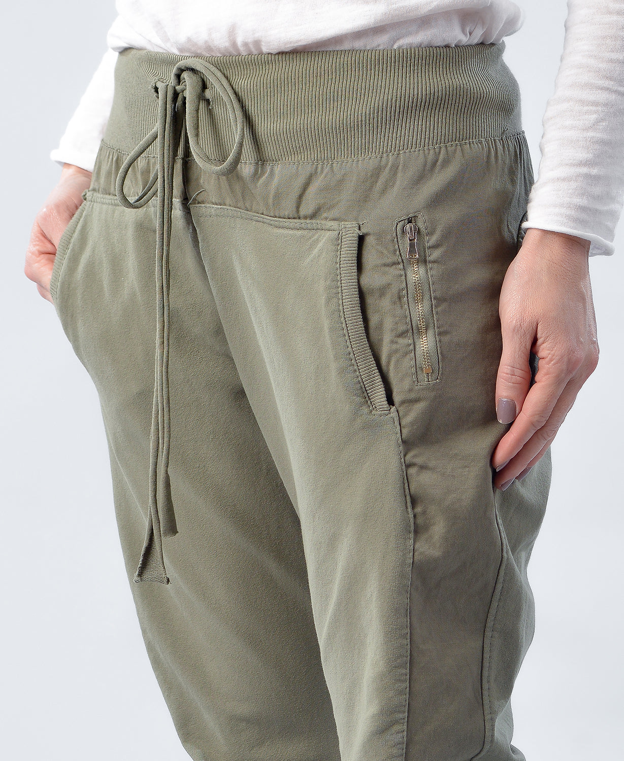 Light best sale khaki joggers