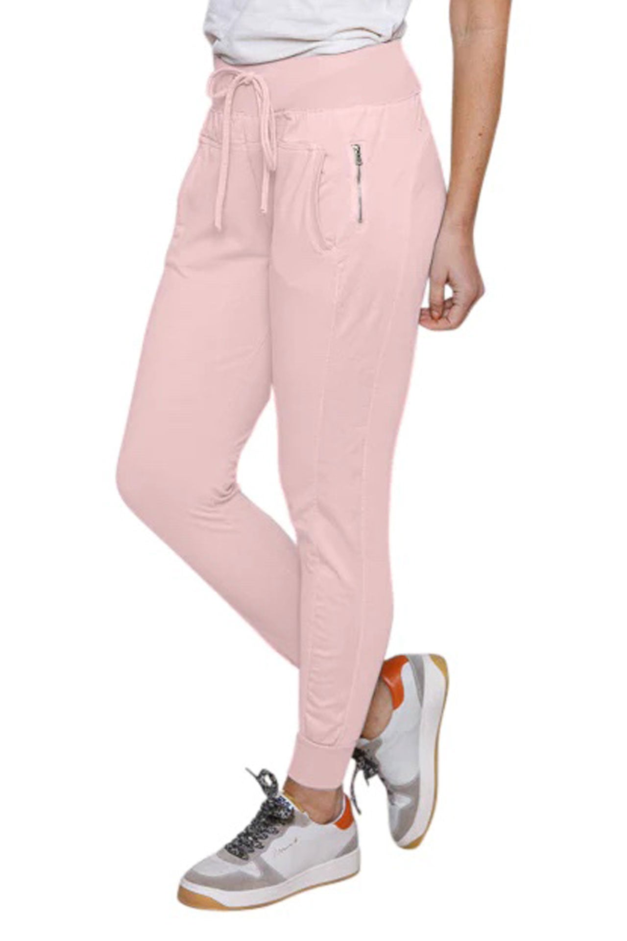 Suzy D Ultimate Joggers Cotton Joggers  Soft Pink, Made in Italy – Twang &  Pearl
