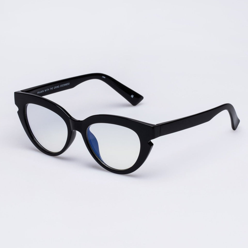 The Book Club Blue Light Glasses Prawn With The Grins | Black