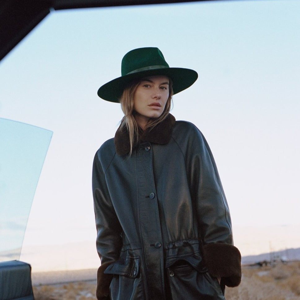 Lack of Color The Mirage Hat Designed in Australia | Forest Green