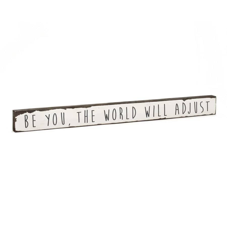 Shelf & Wall Art | Handmade Wood Block Inspirational Quote