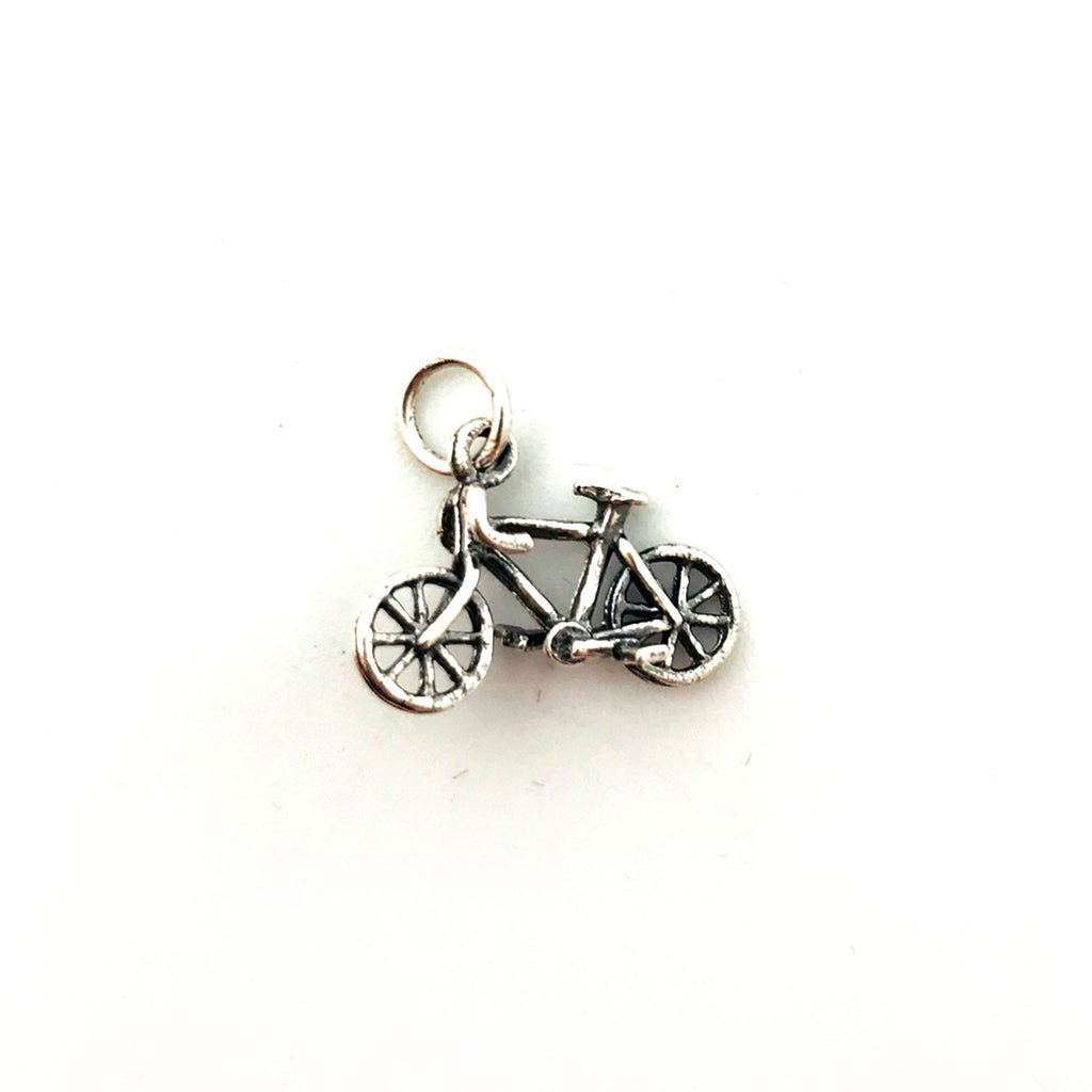 Twang & Pearl Sterling Silver Charm Pendant | Bicycle Made in Thailand