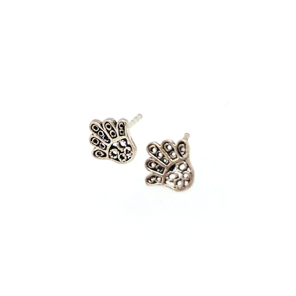 Twang & Pearl Sterling Studs Hamsa | Made in Thailand