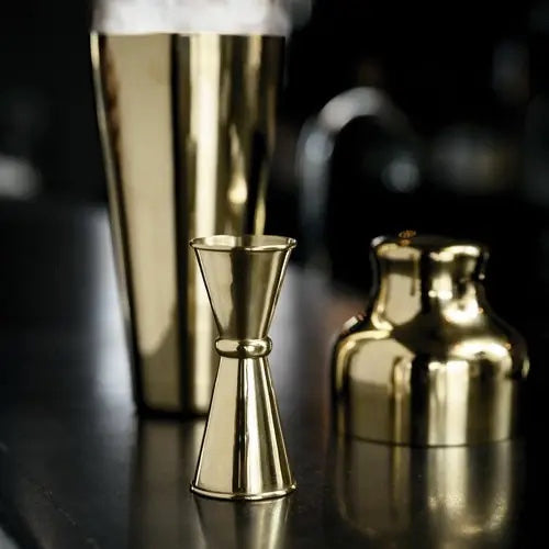 Viski Belmont Parisian Cocktail Shaker | Stainless Steel Gold Plated