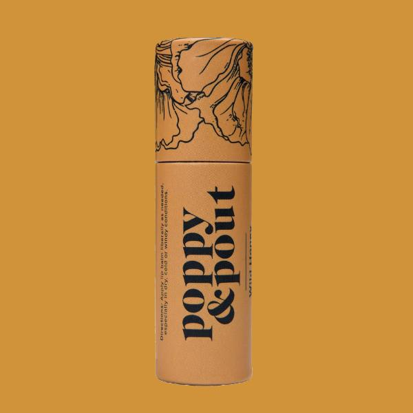 Poppy & Pout Lip Balm | Wild Honey, Natural, Cruelty-Free, Eco-Friendly
