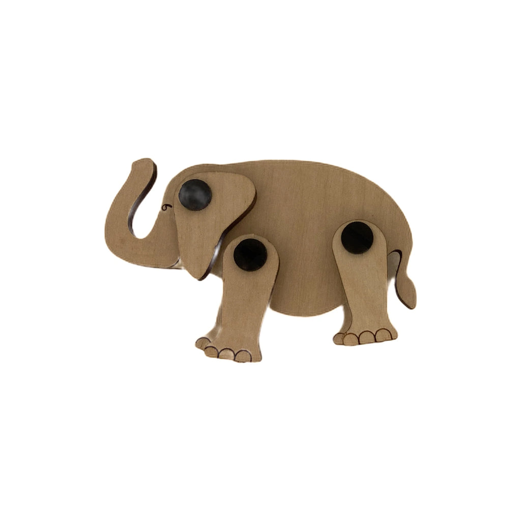 Zootility 3D Puzzle Elephant | Handmade in the USA