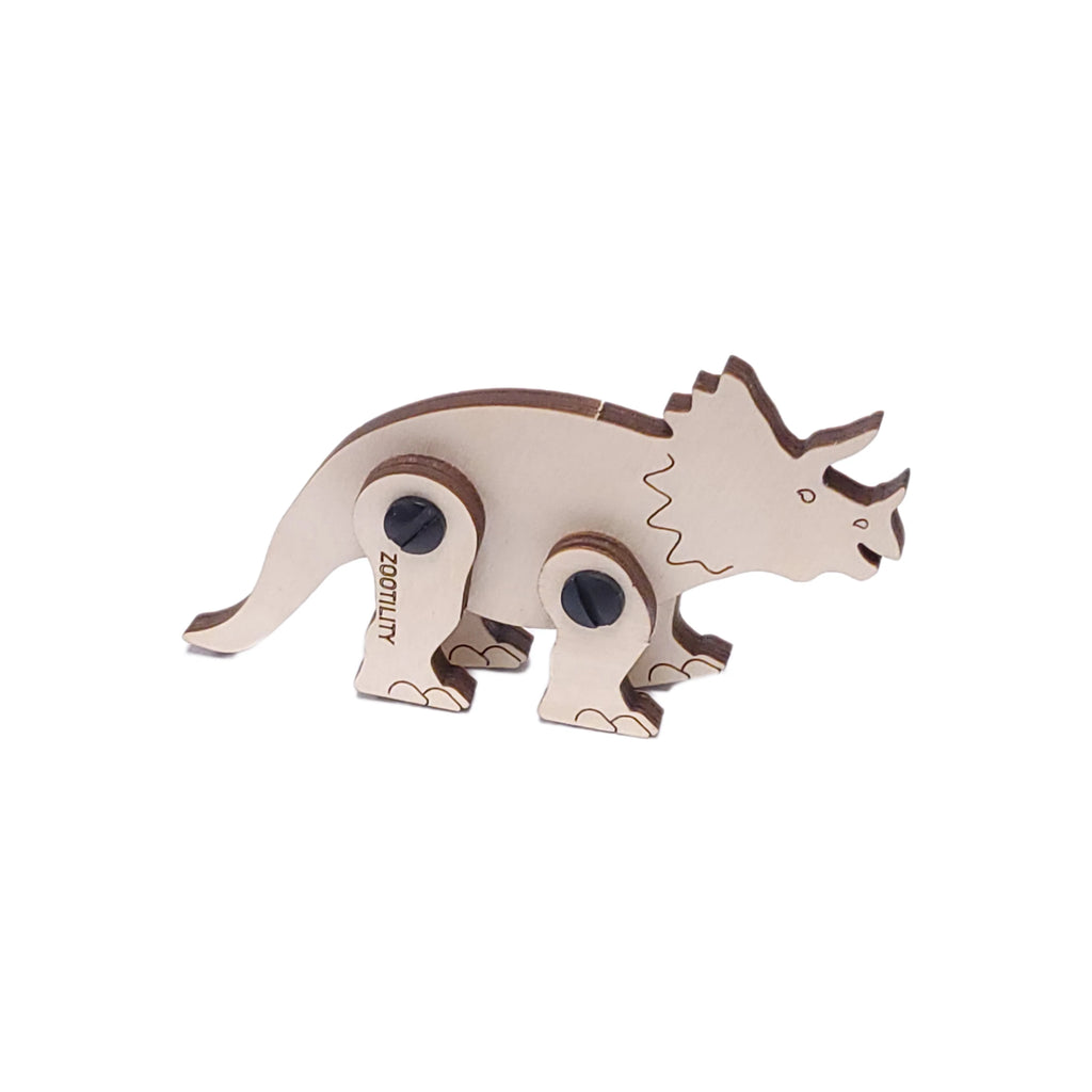 Zootility 3D Puzzle Triceratops | Handmade in the USA