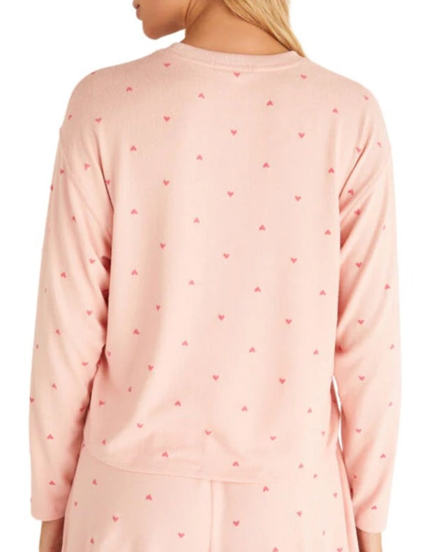 Z Supply Happy Heart Top - Pink Candy, Designed in the USA