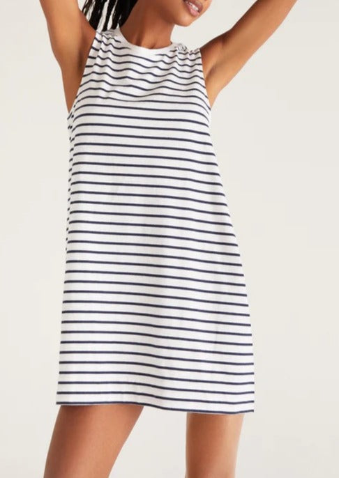 Z Supply Sloane Stripe Dress | White, Designed in USA