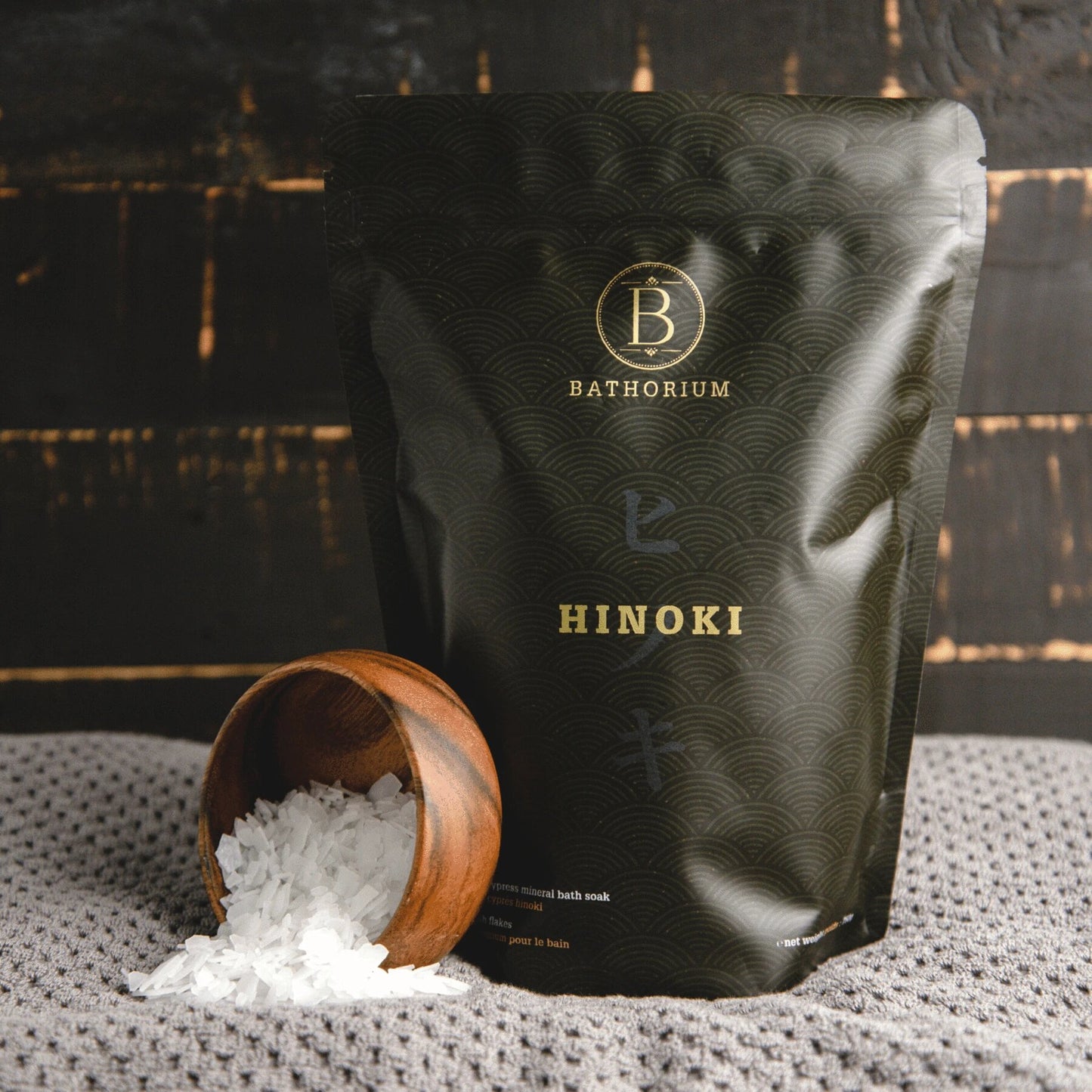 Bathorium Bath Soak | Hinoki Magnesium Bath Flake, Made in Canada