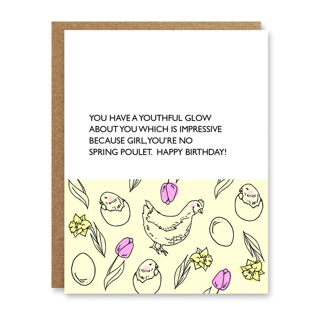 Boo To You Birthday Card - Spring Poulet, Canadian Made