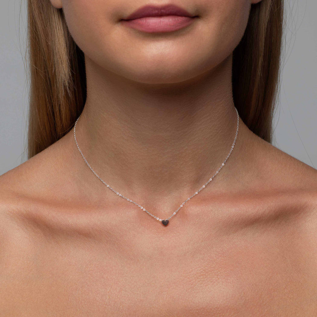 Mimi + Marge Heart Necklace Rose Gold | Designed in Canada