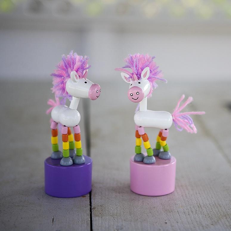 jack rabbit unicorn push puppet
