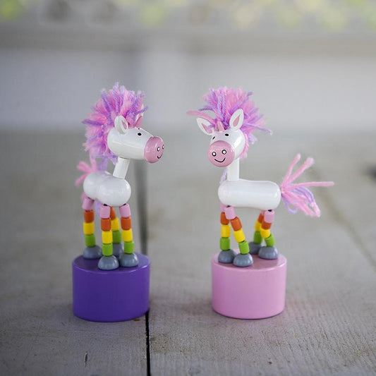 jack rabbit unicorn push puppet