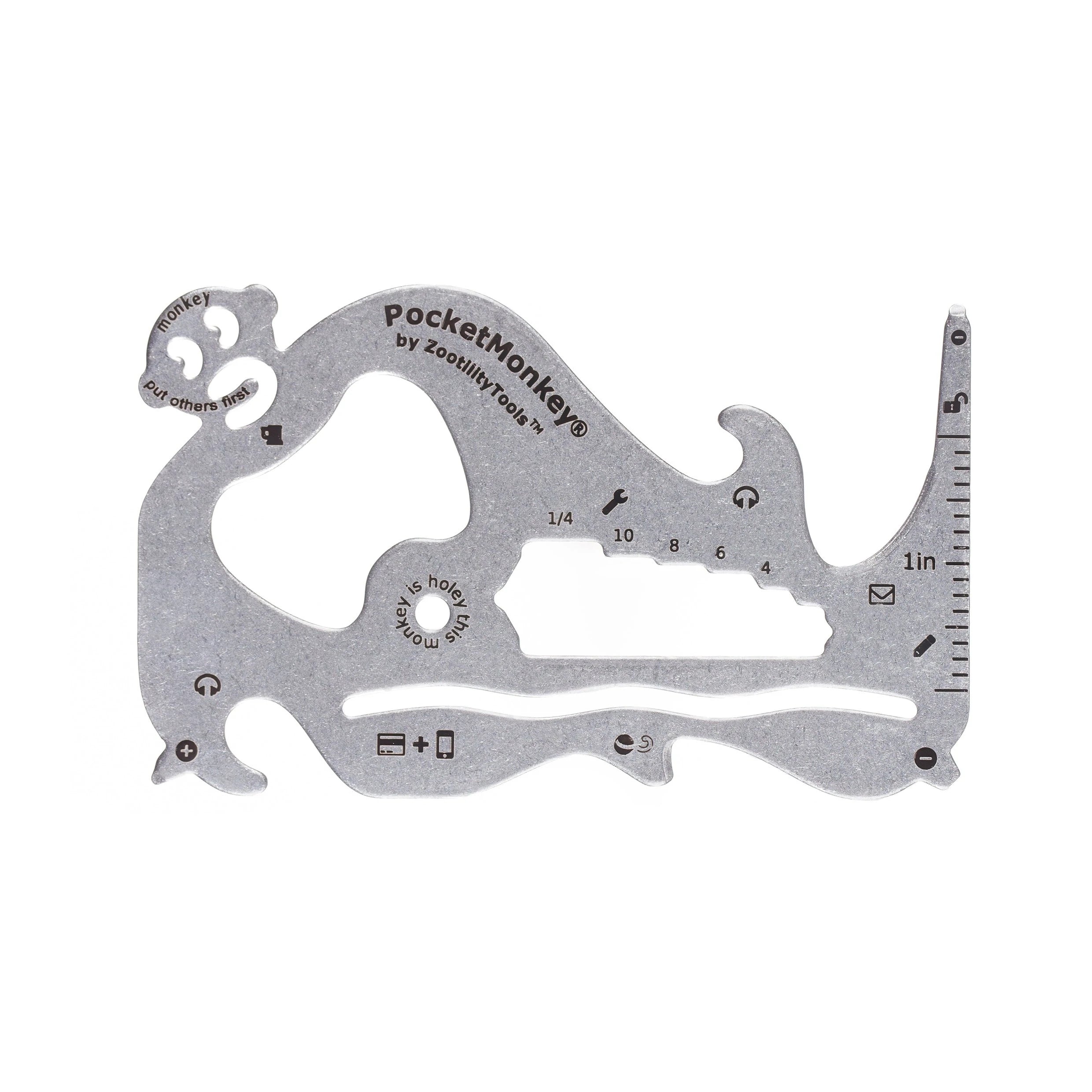 Zootility Pocket Monkey Wallet Multi Tool Handmade in the USA